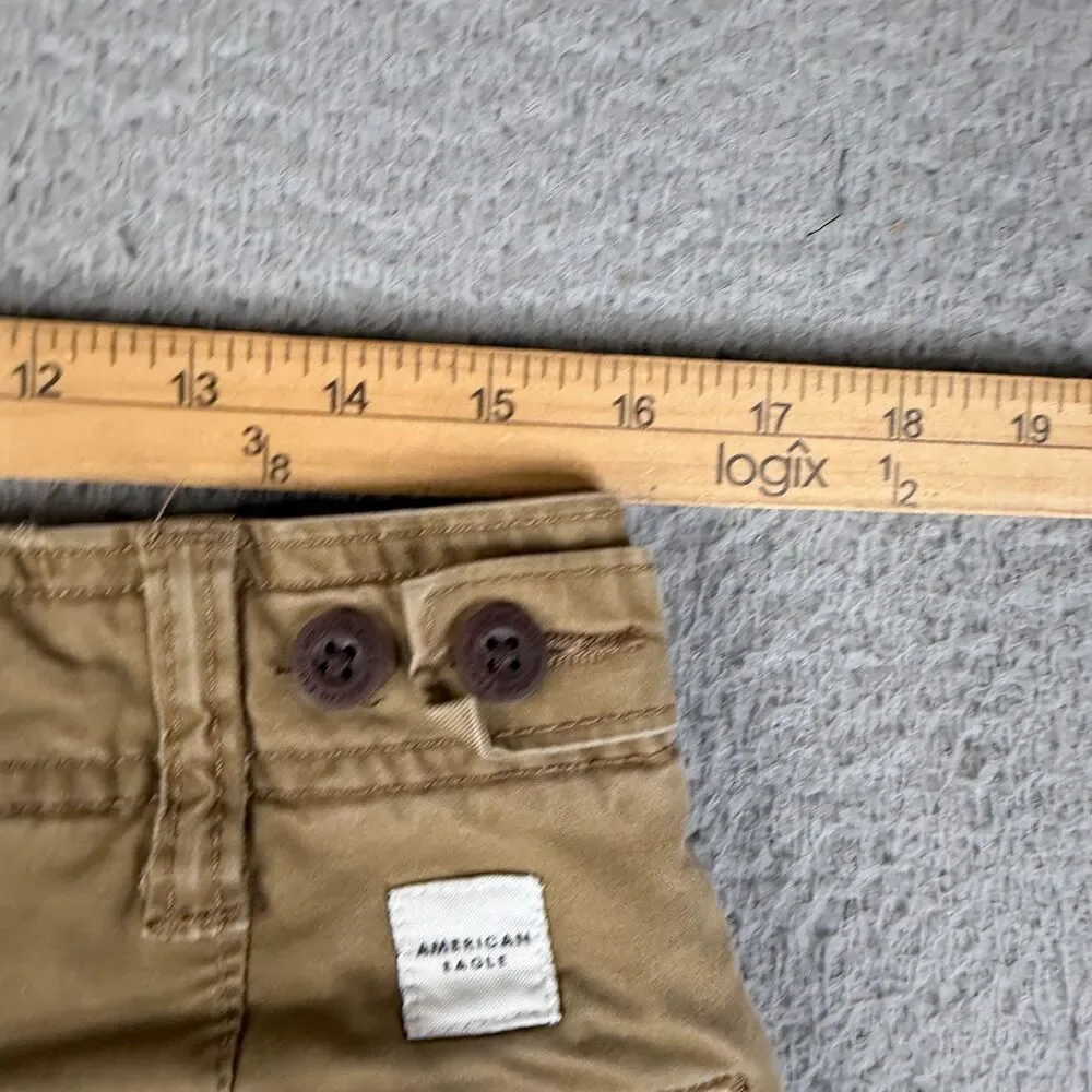 VINTAGE AMERICAN EAGLE Cargo Pant Men 32x34 Khaki Flex Utility Straight Workwear